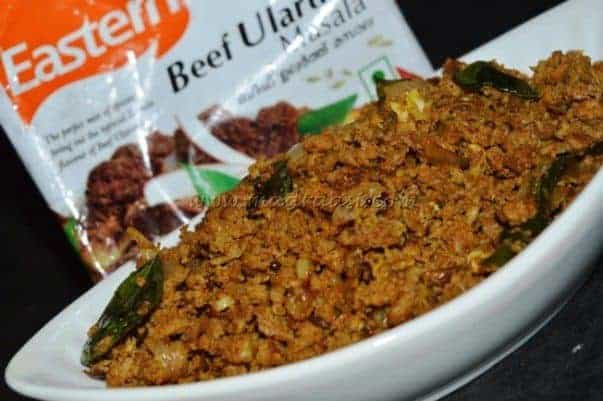Minced Meat With Eastern Condiments Beef Ularthu Masala - Plattershare - Recipes, Food Stories And Food Enthusiasts