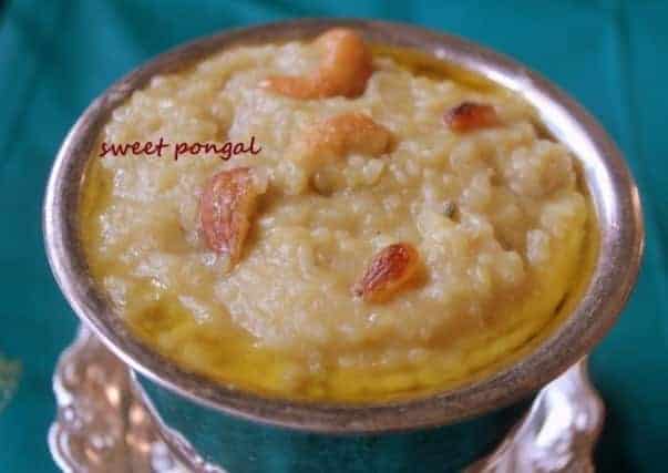 Sweet Pongal Or Sakkarai Pongal Recipe - Plattershare - Recipes, food stories and food lovers