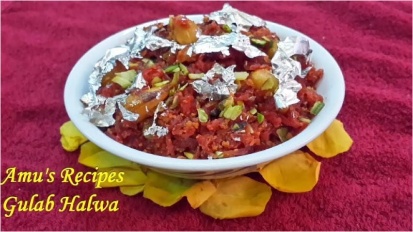 Gulab Halwa - Plattershare - Recipes, food stories and food lovers
