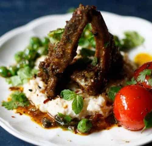 Lamb Chops With Green Goddess Pesto - Plattershare - Recipes, food stories and food enthusiasts
