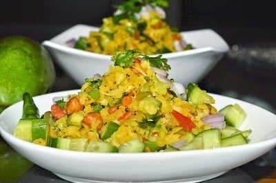 Kache Aam Ka Poha - Plattershare - Recipes, food stories and food lovers