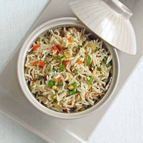 Easy Vegetable Fried Rice - Plattershare - Recipes, Food Stories And Food Enthusiasts