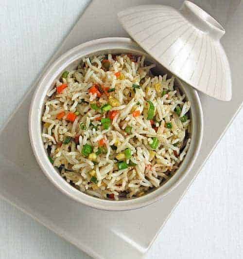 Easy Vegetable Fried Rice - Plattershare - Recipes, food stories and food lovers