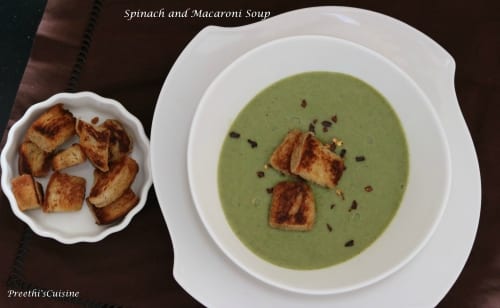 Spinach And Macaroni Soup (Dairy Free) - Plattershare - Recipes, food stories and food lovers
