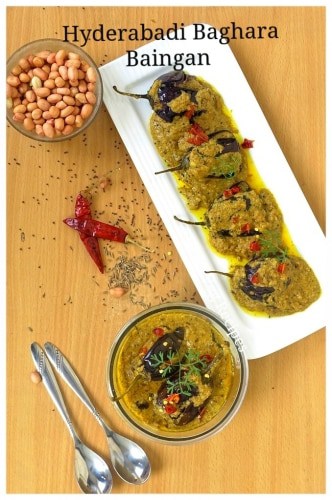 Hyderabadi Baghara/ Bagara Baingan Recipe - Plattershare - Recipes, food stories and food lovers