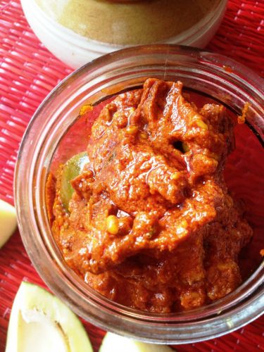The Fiery Â€˜Must Haveâ€™ And Popular Mango Pickle From Andhra: Avakai - Plattershare - Recipes, Food Stories And Food Enthusiasts