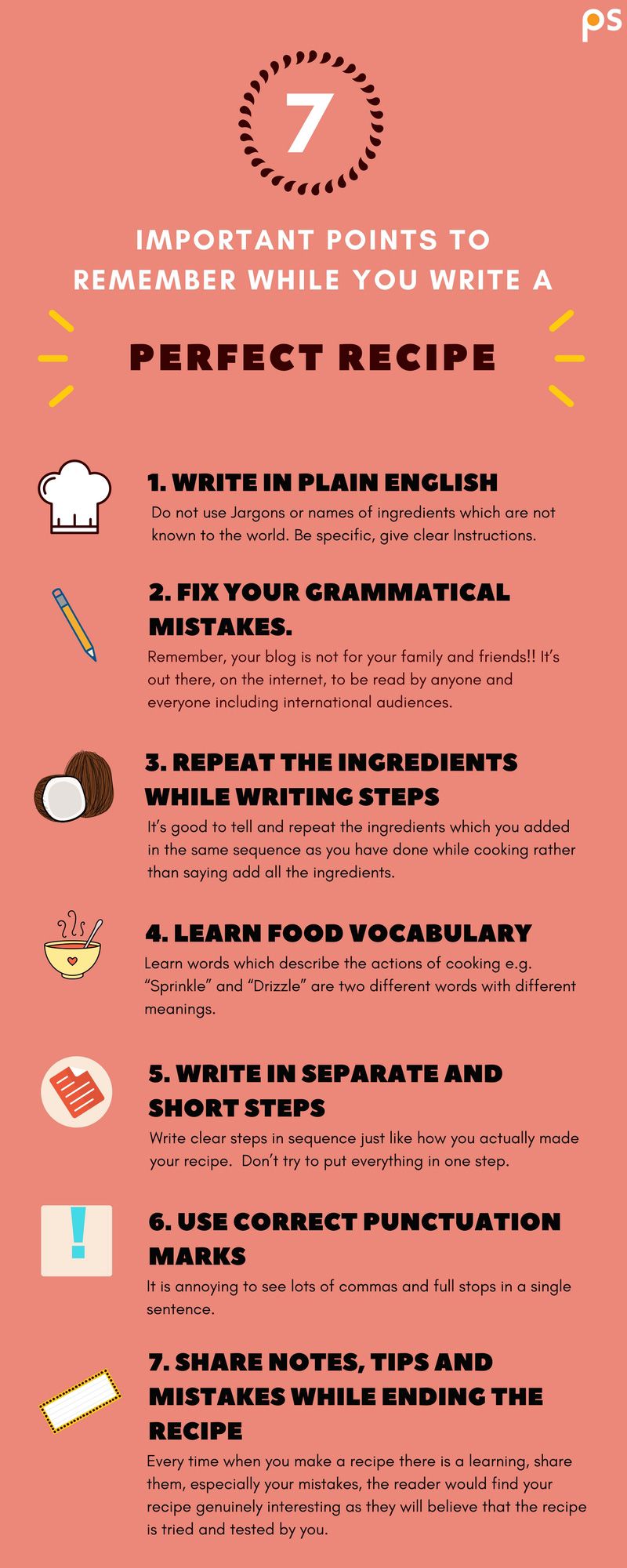 How To Write A Perfect Recipe - Do's And Don'ts