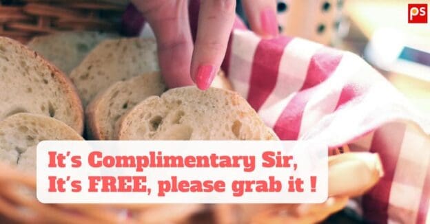 Its Complimentary Sir, Its Free, Please Grab It! - Plattershare - Recipes, Food Stories And Food Enthusiasts