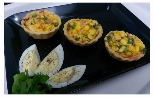 Baked Corn Chaat - Plattershare - Recipes, Food Stories And Food Enthusiasts