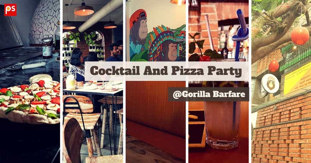 Cocktail And Pizza Party At Gorilla Barfare - Plattershare - Recipes, food stories and food lovers