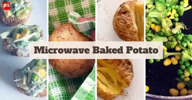 Microwave Baked Potato | Baked Potato In Microwave And Oven | How To Cook Baked Potato In The Microwave - Plattershare - Recipes, Food Stories And Food Enthusiasts