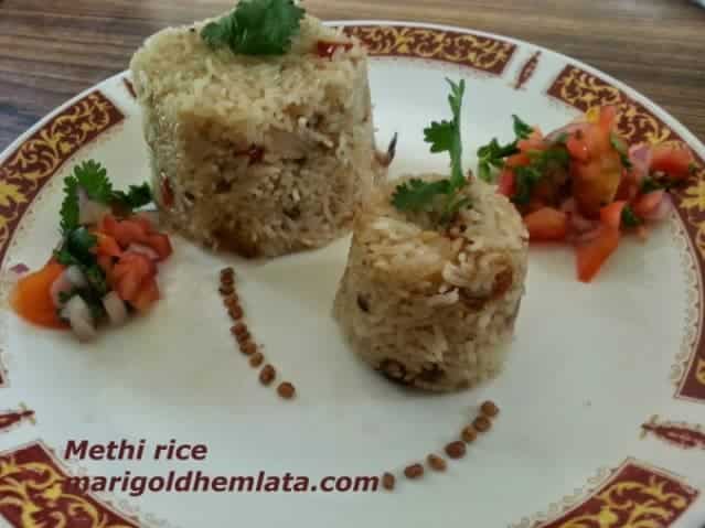 Methi Rice - Plattershare - Recipes, food stories and food lovers