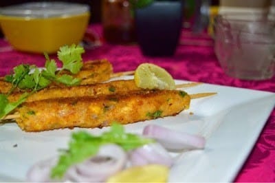 Corn Seekh Kebab (Corn Kebab) - Plattershare - Recipes, Food Stories And Food Enthusiasts