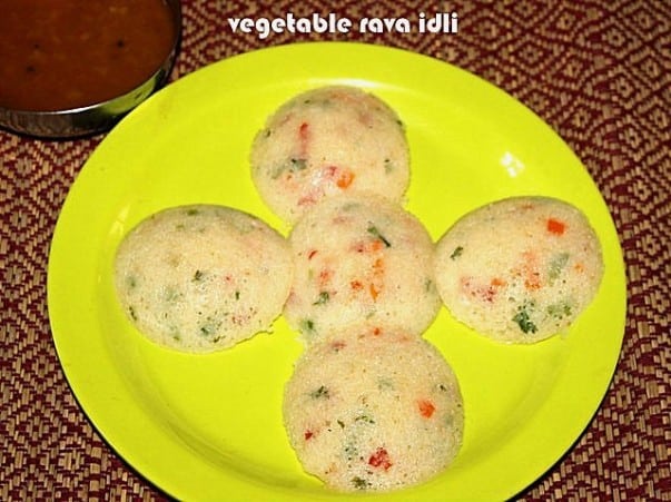 Vegetable Rava Idli - Plattershare - Recipes, Food Stories And Food Enthusiasts