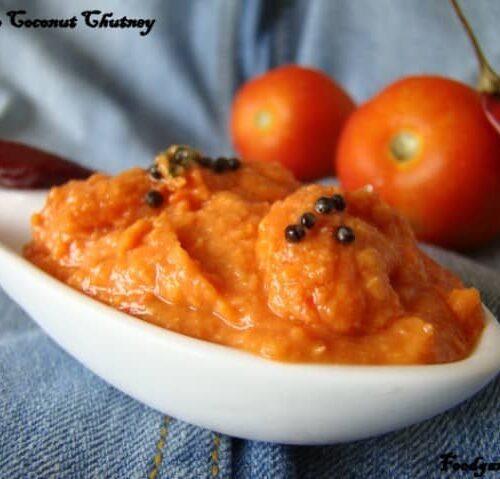 Tomato Coconut Chutney - Plattershare - Recipes, food stories and food enthusiasts