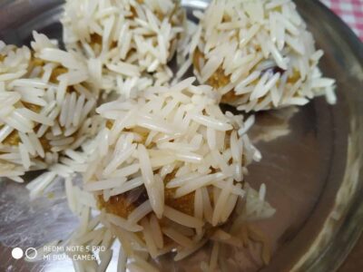 Keema balls with rice - Plattershare - Recipes, food stories and food lovers