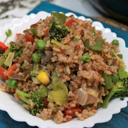 Fried Brown Rice - Plattershare - Recipes, Food Stories And Food Enthusiasts