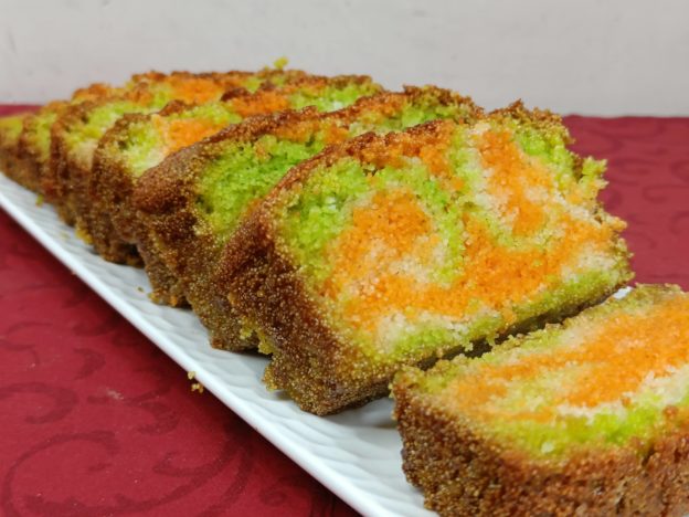 Tricolour Marble Cake - Plattershare - Recipes, Food Stories And Food Enthusiasts