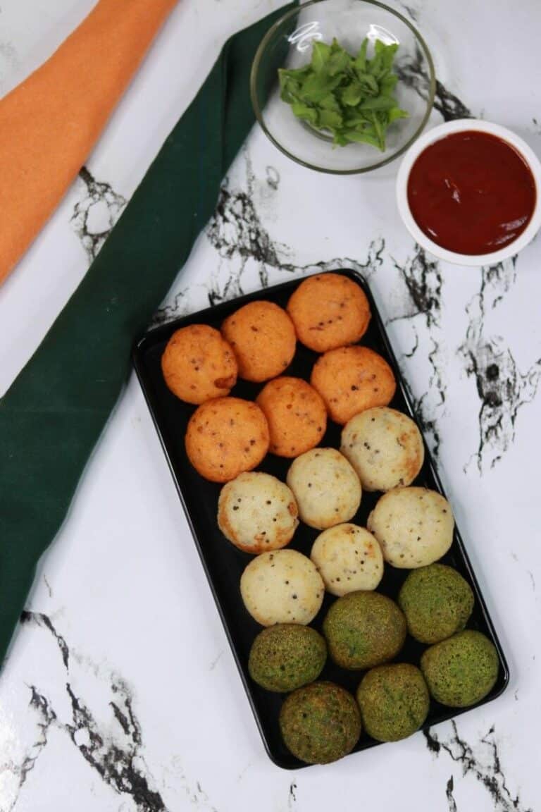 Tricolour Appe - Plattershare - Recipes, food stories and food lovers