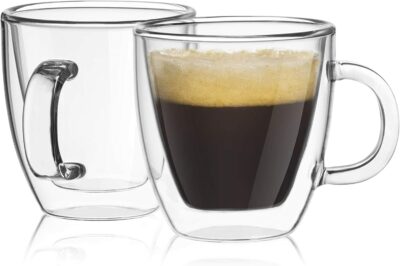 Double Wall Insulated Glasses Espresso Mugs