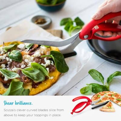 Non-Stick Pizza Scissors with Protective Server