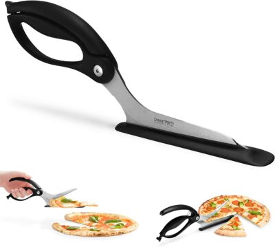 Non-Stick Pizza Scissors with Protective Server