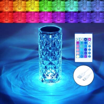 Led Crystal Touch Lamp - 16 Colors