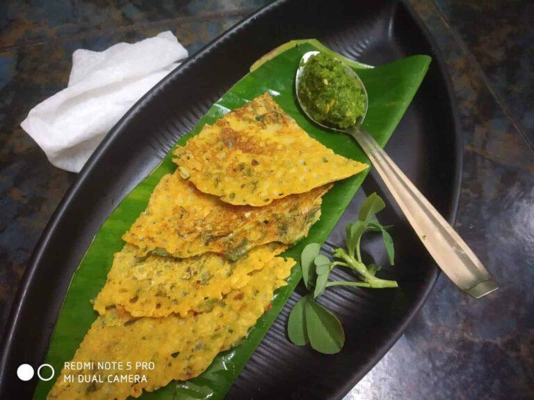 Healthy Methi Ka Chilla (Fenugreek Pancakes): A Delicious and Diabetic-Friendly Indian Breakfast - Plattershare - Recipes, food stories and food lovers Methi chilla