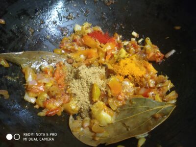 Methi papri curry