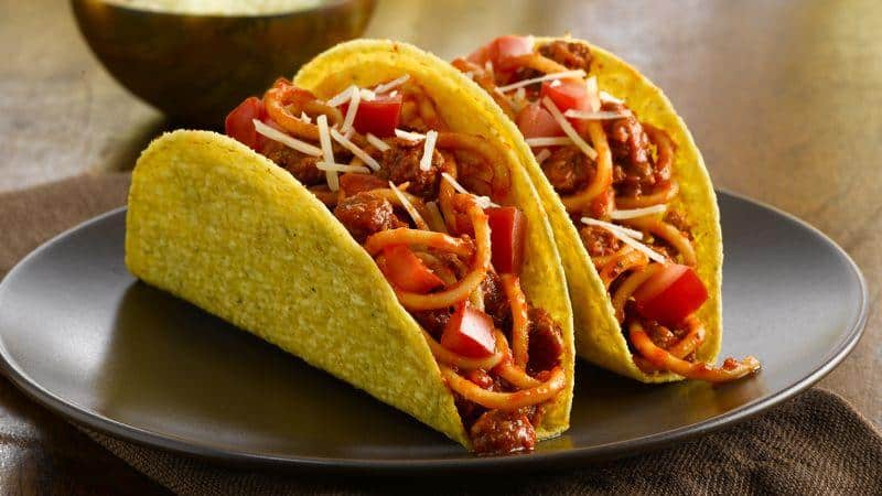 Top 5 Trending Dishes You Should Try - Spaghetti tacos