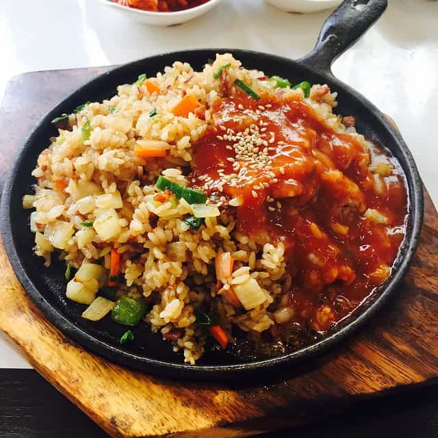 Chaufa rice - Chinese rice cooked in Peruvian style  