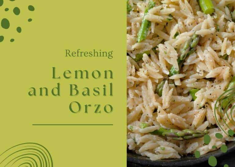 Refreshing Lemon and Basil Orzo 