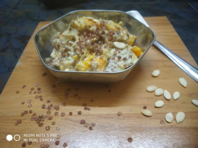 No-Cook Mango Ragi Pudding: A Healthy & Delicious Indian Dessert - Plattershare - Recipes, food stories and food lovers Mango Ragi Dessert
