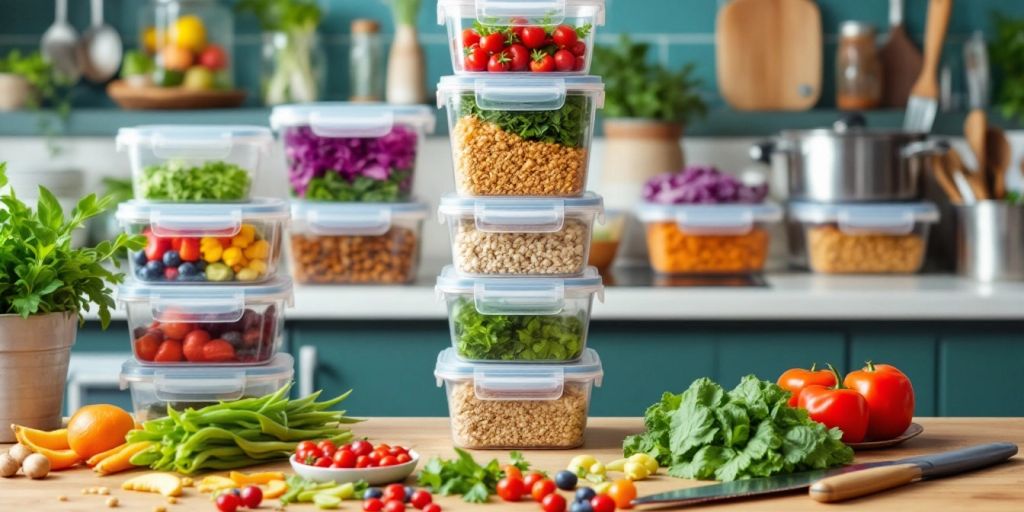 Colorful meal prep containers in a bright kitchen setting - Unlocking the Secrets of Meal Prep Pro: Your Ultimate Guide to Efficient Meal Preparation