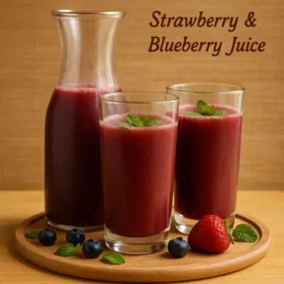Strawberry And Blueberry Juice