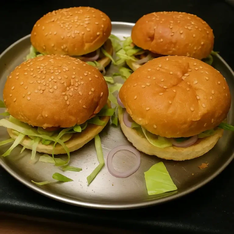 Delicious Homemade Vegetable Burger Recipe - Plattershare - Recipes, food stories and food lovers Vegetable Burger