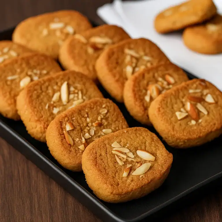 Crispy Atta Besan Biscuits (Kadai Baking) - Plattershare - Recipes, food stories and food lovers Crispy Atta Besan Biscuits