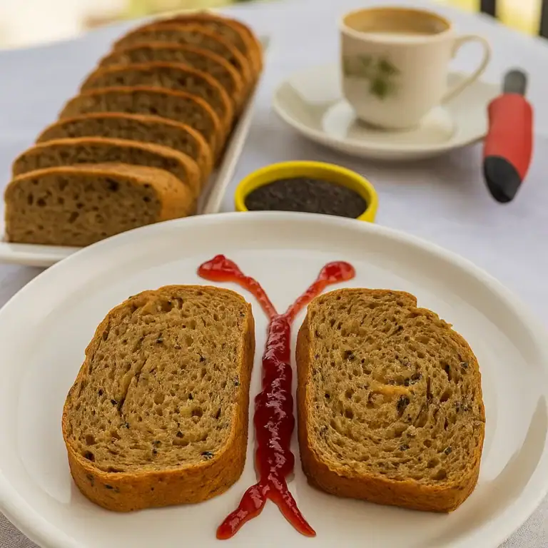 Nutritious Sabja Seed Whole Wheat Focaccia - Plattershare - Recipes, food stories and food lovers Nutritious Sabja Seed Whole Wheat Focaccia