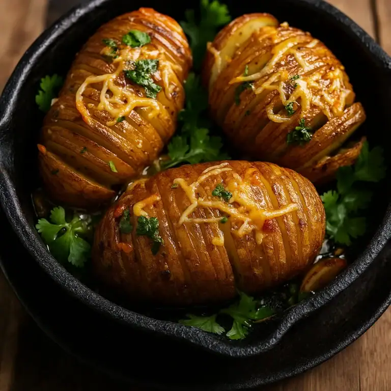 Hasselback Potatoes With Honey & Cheddar Cheese - Plattershare - Recipes, food stories and food lovers Hasselback Potatoes With Honey & Cheddar Cheese