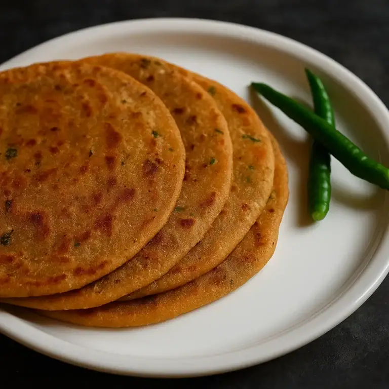 Healthy Raw Banana Paratha (Plantain Flatbread) - Plattershare - Recipes, food stories and food lovers Healthy Raw Banana Paratha (Plantain Flatbread)