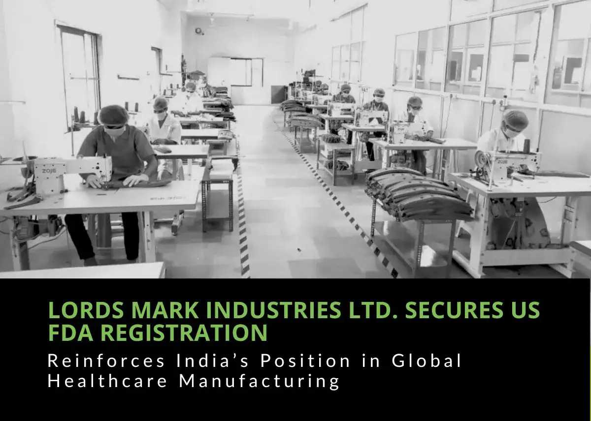 Lords Mark Industries Ltd. Secures US FDA Registration, Reinforces India’s Position in Global Healthcare Manufacturing - Plattershare - Recipes, food stories and food lovers Lords Mark Industries Ltd. Secures US FDA Registration, Reinforces India’s Position in Global Healthcare Manufacturing