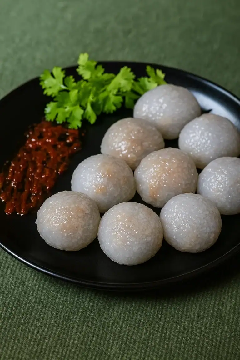 Vegetarian Sago Dumplings: A Flavorful Thai Snack - Plattershare - Recipes, food stories and food lovers Vegetarian Sago Dumplings - A Flavorful Thai Snack