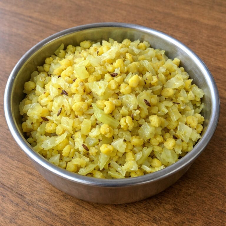 Cabbage Moong Dal Sabzi (Low-Oil, One-Pan) - Plattershare - Recipes, food stories and food lovers Cabbage Moong Dal Sabzi (Low-Oil, One-Pan)
