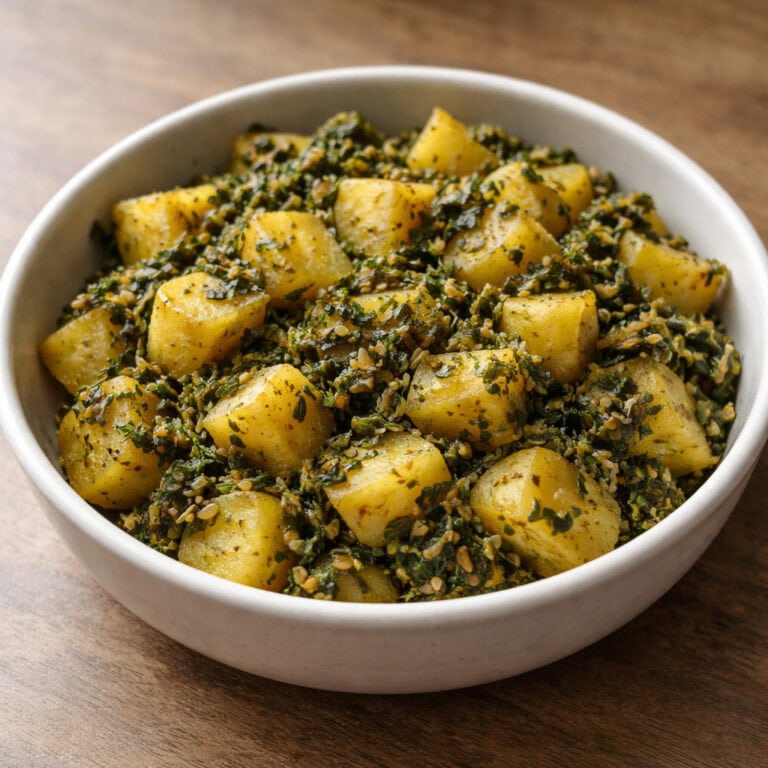 Light Methi Aloo Sabzi (Minimal Oil) - Plattershare - Recipes, food stories and food lovers Light Methi Aloo Sabzi (Minimal Oil)
