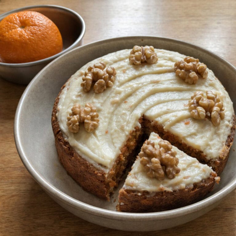 Moist Carrot Orange Walnut Cake with Cream Cheese Frosting - Plattershare - Recipes, food stories and food lovers Moist Carrot Orange Walnut Cake with Cream Cheese Frosting