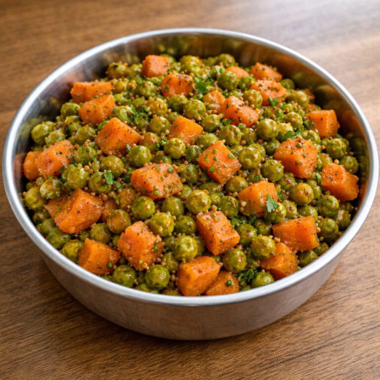 Simple Gajar Matar Sabzi - Plattershare - Recipes, food stories and food lovers Simple Gajar Matar Sabzi
