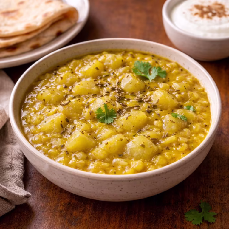 Slow-Release Lauki Moong Dal Curry for PCOS Energy Balance - Plattershare - Recipes, food stories and food lovers Slow-Release Lauki Moong Dal Curry for PCOS Energy Balance