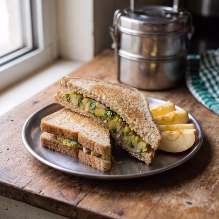 Aloo Sandwich for Kids Tiffin - Plattershare - Recipes, food stories and food lovers Aloo Sandwich for Kids Tiffin