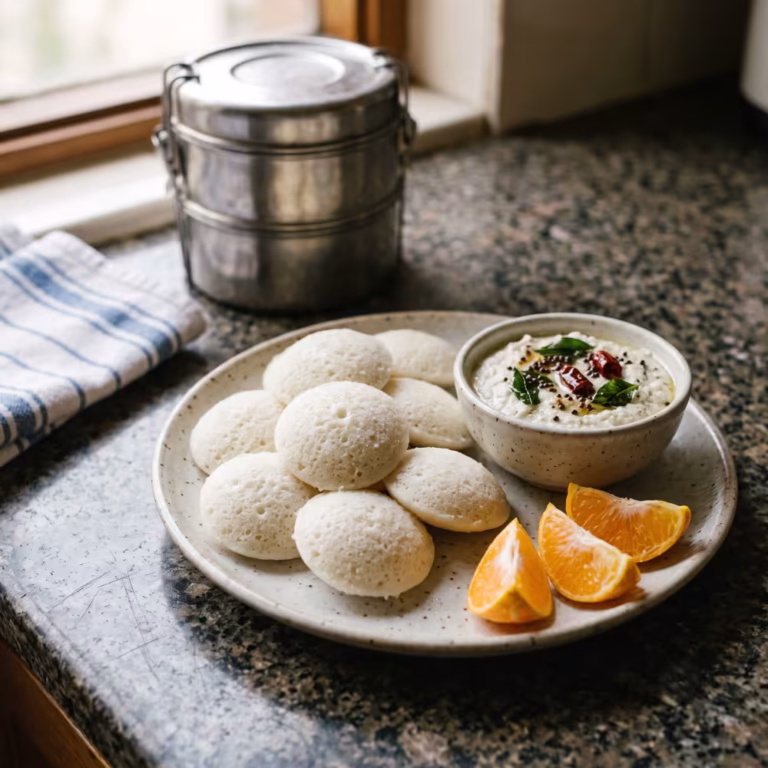 Mini Idli for Kids Tiffin - Plattershare - Recipes, food stories and food lovers Mini Idli for Kids Tiffin