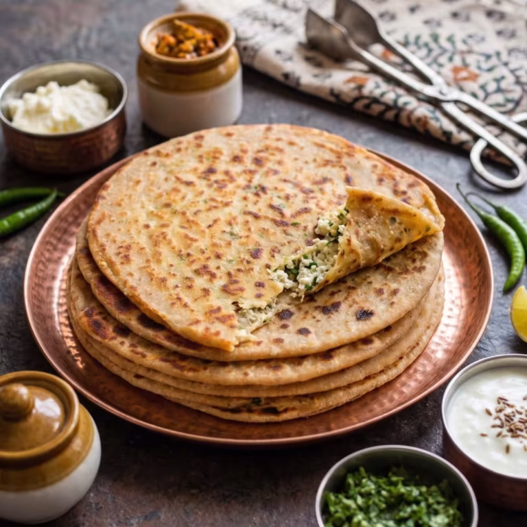Paneer Paratha for Kids Tiffin - Plattershare - Recipes, food stories and food lovers Paneer Paratha for Kids Tiffin